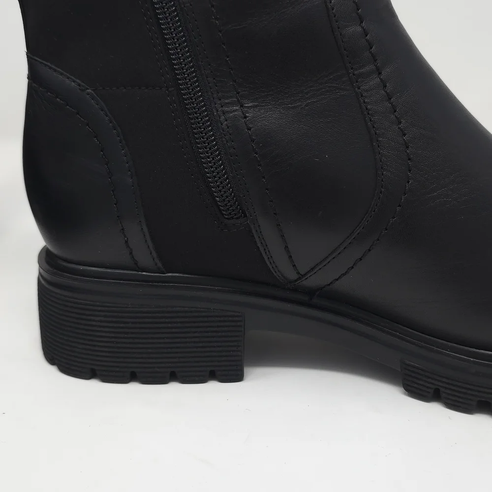 Rockport Black Leather Ankle Booties with Side Zip 9.5M - Picture 13 of 14